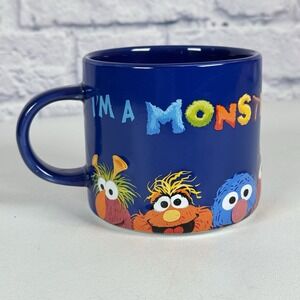 Seaworld Sesame Street I'm A Monster In The Morning Mug Busch Gardens Coffee Cup